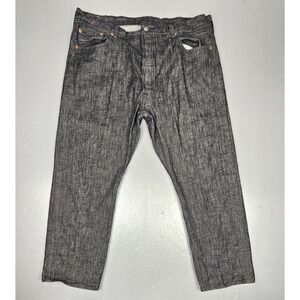 Vintage Levis‎ 501 Jeans Mens 38x30 White Oak Cone Denim Black Y2k Button Fly